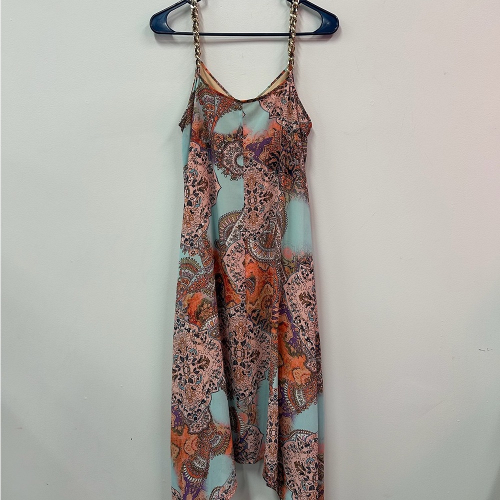 Neiman Marcus Patterned Multicolor Dress Size 6 - Picture 2 of 3